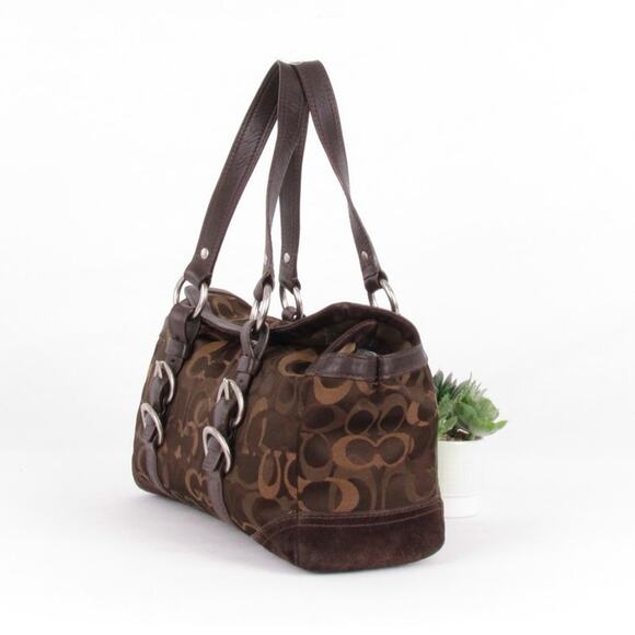 Coach Y2K Signature Brown Chelsea Duffle Handbag - Picture 3 of 8